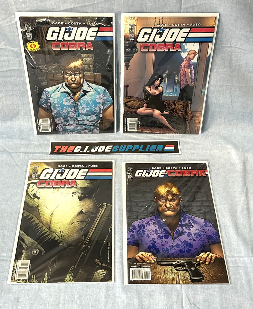 IDW PUBLISHING G.I. JOE: COBRA (2009) ISSUE #1-4 [VARIOUS COVERS] COMPLETE SERIES SET COMIC BOOK BUNDLE HIGH GRADE