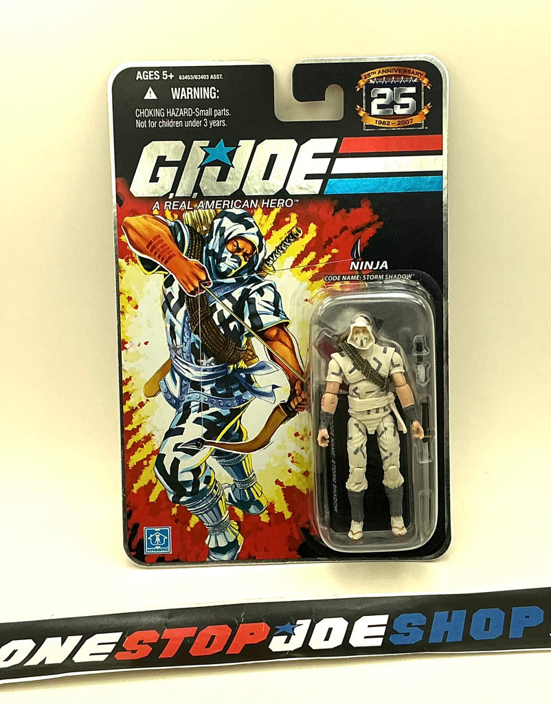 2007 25TH ANNIVERSARY G.I. JOE STORM SHADOW V22 WAVE 1 NEW SEALED FOIL CARD (c)