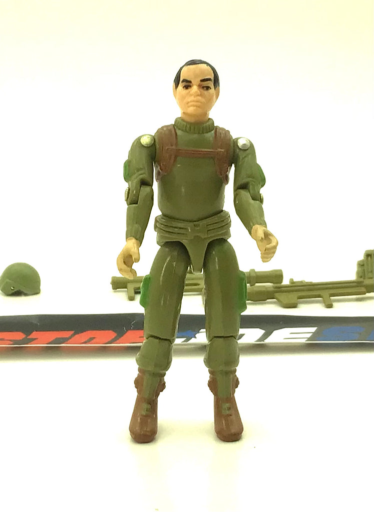 1982 VINTAGE ARAH G.I. JOE ZAP V1 BAZOOKA TROOPER W/ DOUBLE & SKINNY HANDLE BAZOOKA LOOSE 100% COMPLETE