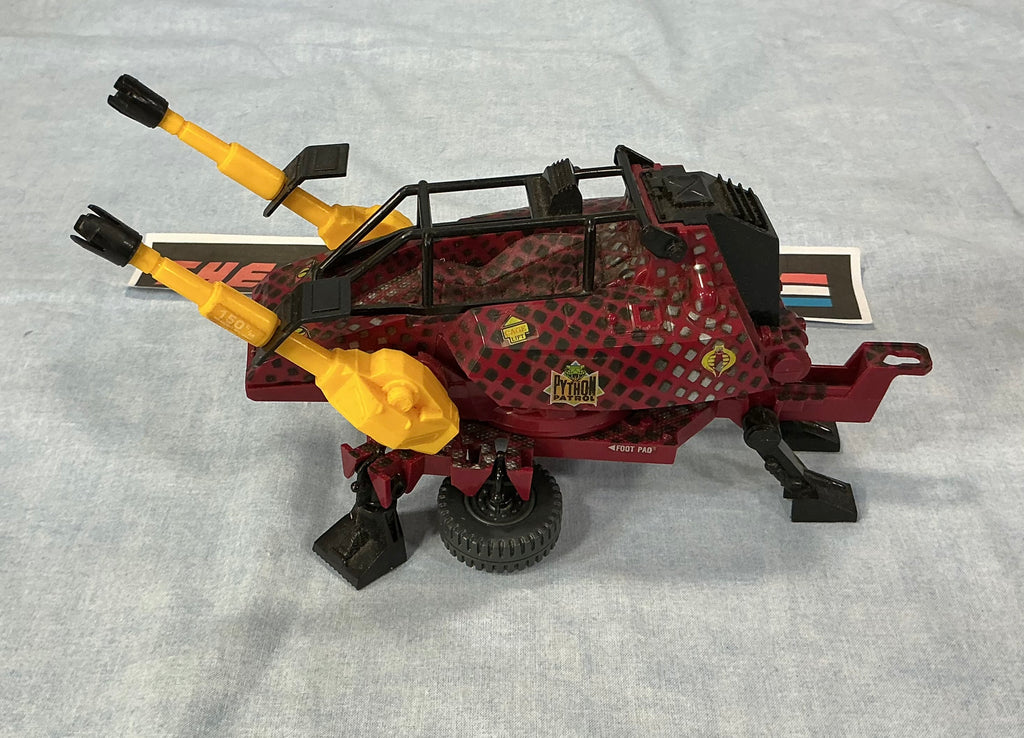 1989 VINTAGE ARAH G.I. JOE COBRA PYTHON A.S.P. ASP ASSAULT SYSTEM POD VEHICLE LOOSE 100% COMPLETE (b)