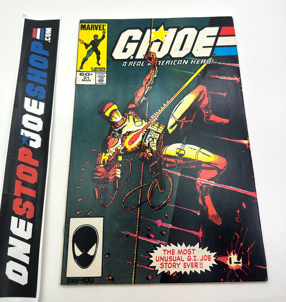 MARVEL COMICS G.I. JOE A REAL AMERICAN HERO (1982-1994) ISSUE #21 COMIC BOOK MARCH 1984 3RD PRINTING DIRECT EDITION