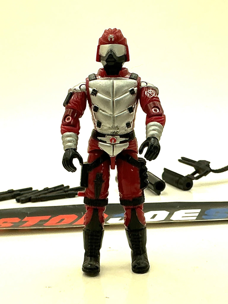 1991 VINTAGE ARAH G.I. JOE COBRA CRIMSON GUARD IMMORTAL V1 COBRA ELITE TROOPER LOOSE 100% COMPLETE