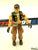 1987 VINTAGE ARAH G.I. JOE STEAM-ROLLER V1 MOBILE COMMAND CENTER DRIVER LOOSE 100% COMPLETE (b)