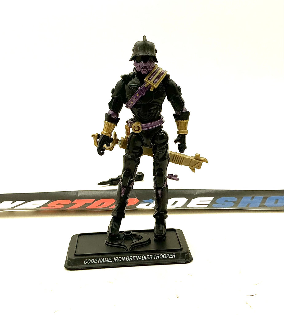 2008 25TH ANNIVERSARY G.I. JOE COBRA IRON GRENADIER TROOPER V7 IRON GRENADIER SENIOR RANKING OFFICERS PACK TRU EXCLUSIVE LOOSE 100% COMPLETE NO F/C BLIMISHES