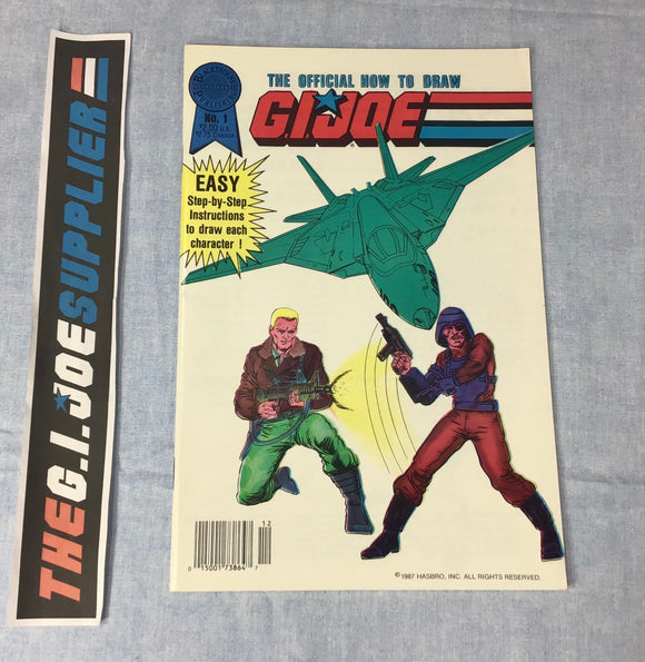 BLACKTHORNE PUBLISHING THE OFFICIAL HOW TO DRAW G.I. JOE (1987-1988) ISSUE #1 COMIC BOOK DECEMBER 1987 HIGH GRADE