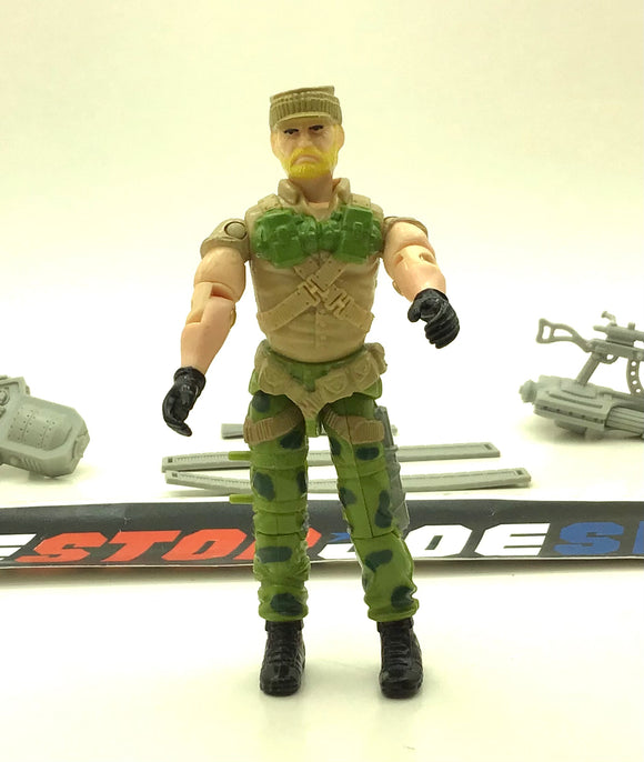 1989 VINTAGE ARAH G.I. JOE ROCK ‘N ROLL V2 MACHINE GUNNER LOOSE 100% COMPLETE (b)