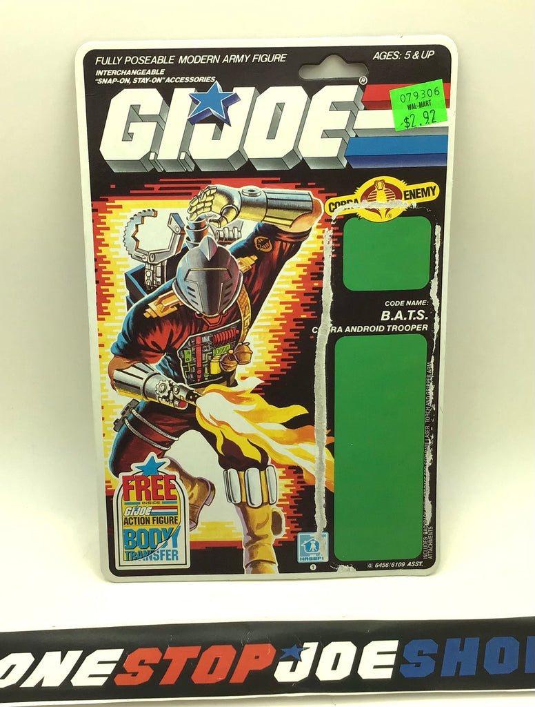 1986 VINTAGE ARAH B.A.T. BAT TROOPER V1 TRANSFER BODY OFFER FULL FILE CARD (b)