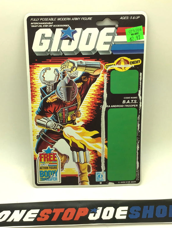 1986 VINTAGE ARAH B.A.T. BAT TROOPER V1 TRANSFER BODY OFFER FULL FILE CARD (b)