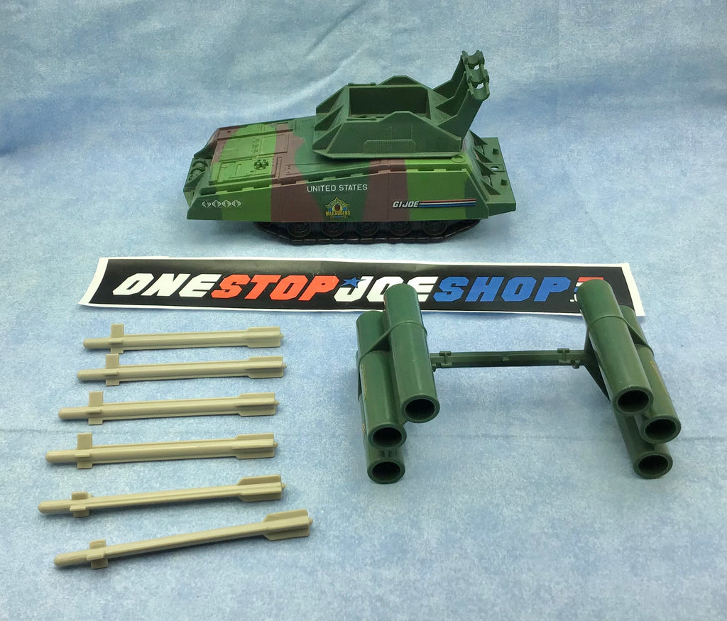 1989 VINTAGE ARAH G.I. JOE ARMADILLO MINI TANK SLAUGHTERS MARAUDERS VEHICLE LOOSE 100% COMPLETE (c)