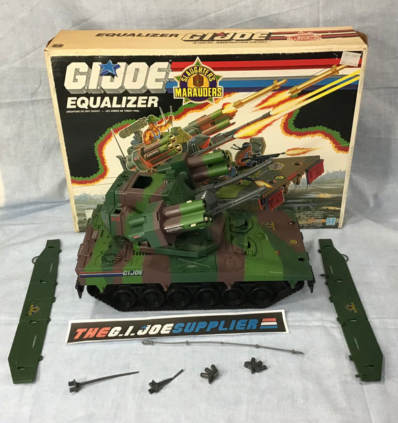 1989 VINTAGE ARAH G.I. JOE EQUALIZER SLAUGHTERS MARAUDERS VEHICLE CANADIAN VERSION LOOSE 100% COMPLETE W/ BOX BLUEPRINTS