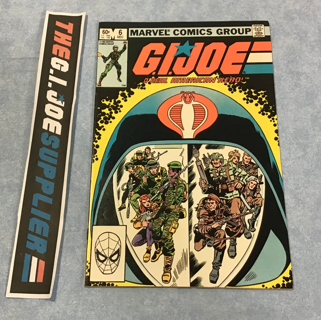 MARVEL COMICS G.I. JOE A REAL AMERICAN HERO ISSUE #6 COMIC BOOK DECEMBER 1982 1ST PRINT DIRECT EDITION (a)