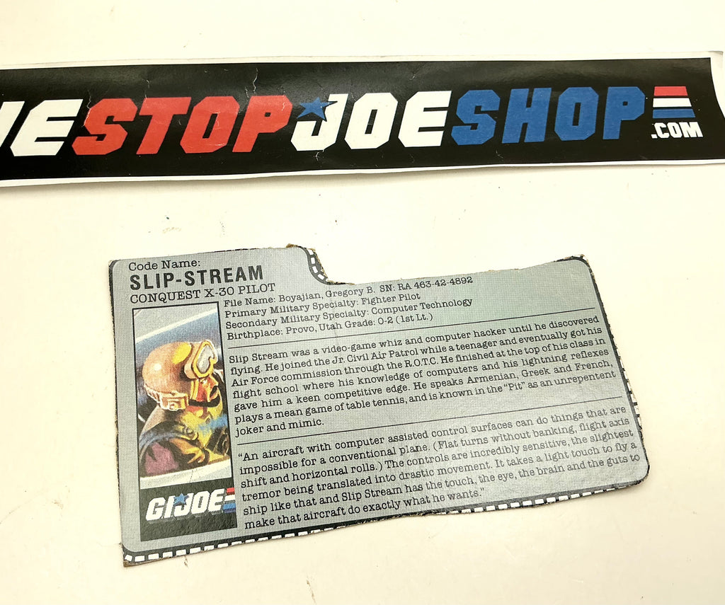 1986 VINTAGE ARAH SLIP-STREAM V1 FILE CARD (h)