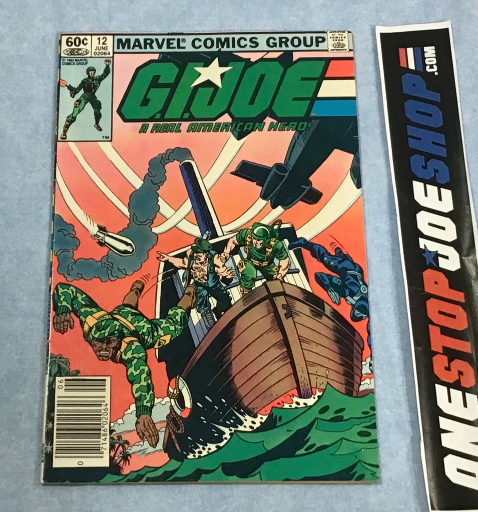 MARVEL COMICS G.I. JOE A REAL AMERICAN HERO ISSUE #12 COMIC BOOK JUNE 1983 1ST PRINT NEWSSTAND EDITION (a)