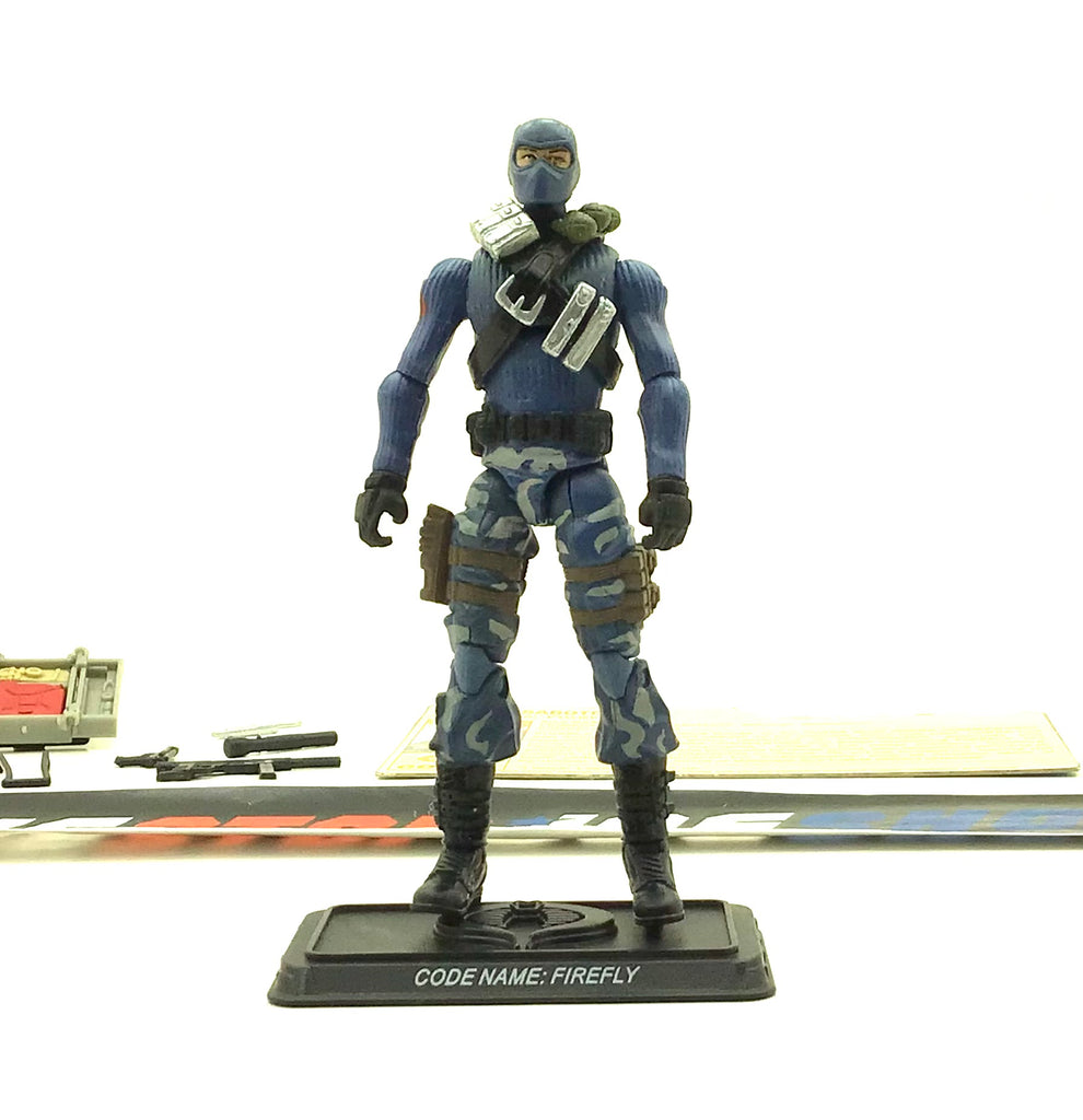 2009 25TH ANNIVERSARY G.I. JOE COBRA FIREFLY V17 WAVE 13 LOOSE 100% COMPLETE + F/C