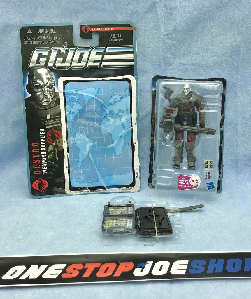 2011 POC G.I. JOE COBRA DESTRO V27 WAVE 4 NEW LOOSE 100% COMPLETE + F/C