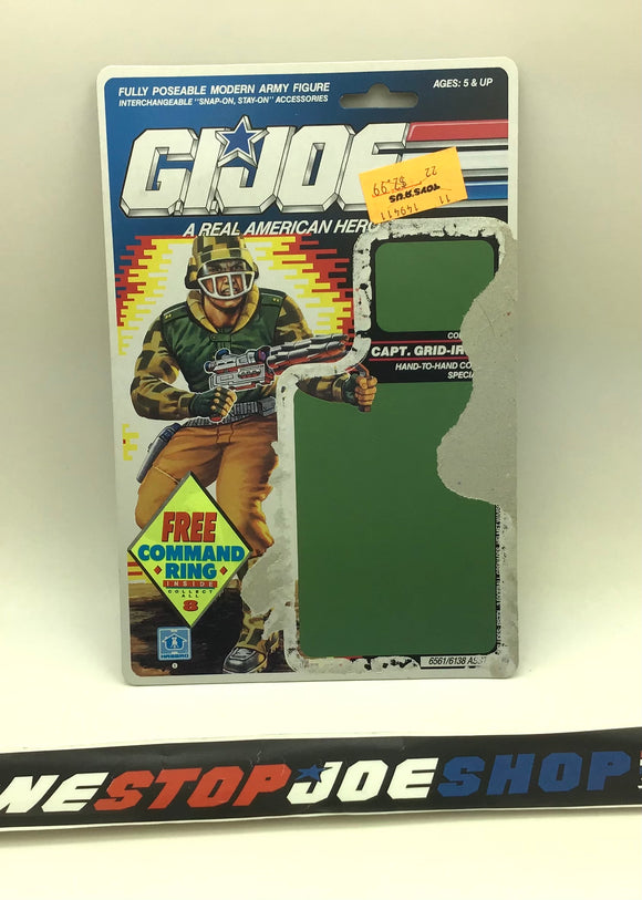 1990 VINTAGE ARAH CAPT. GRID-IRON V1 COMMAND RING OFFER FULL FILE CARD