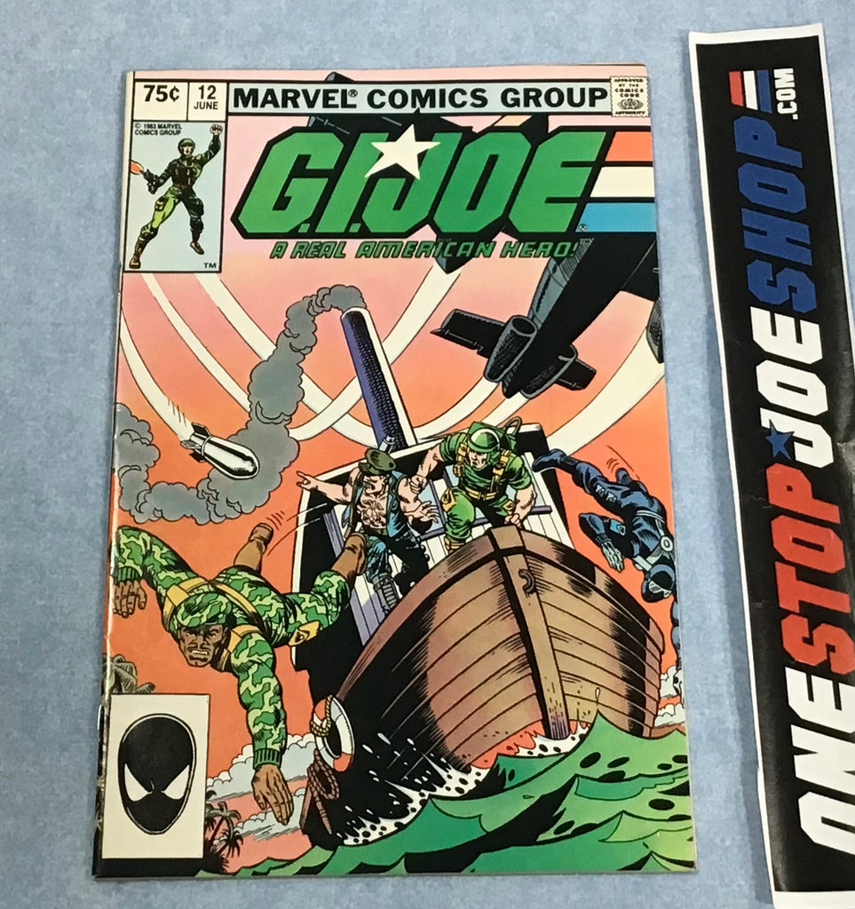 MARVEL COMICS G.I. JOE A REAL AMERICAN HERO ISSUE #12 COMIC BOOK JUNE 1983 2ND PRINT DIRECT EDITION