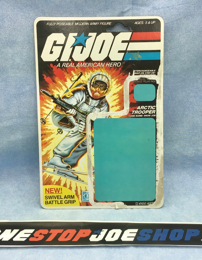 1983 VINTAGE ARAH G.I. JOE SNOW JOB V1 FULL FILE CARD