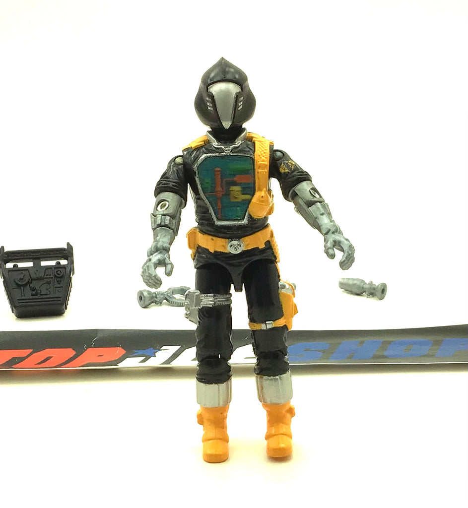 1986 VINTAGE ARAH G.I. JOE COBRA B.A.T. V1 BAT BATTLE ANDROID TROOPER LOOSE 100% COMPLETE YELLOW (f)
