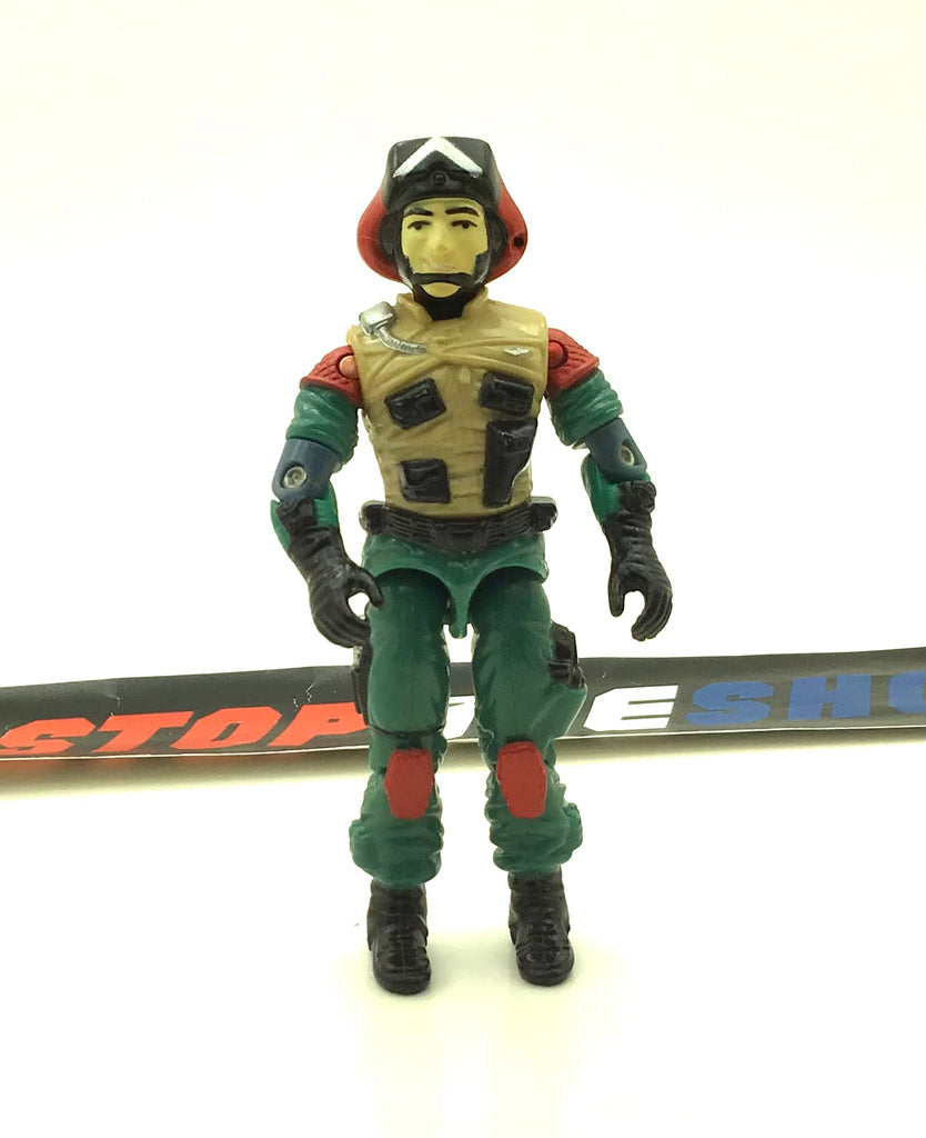 1986 VINTAGE ARAH G.I. JOE LIFT TICKET V1 TOMAHAWK PILOT LOOSE FIGURE (b)