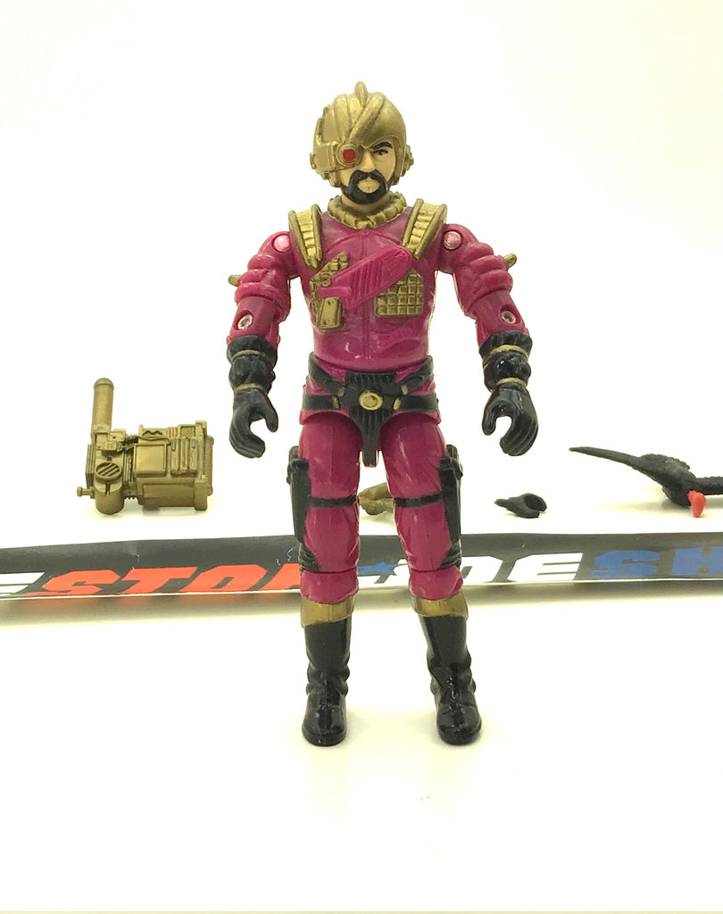 1988 VINTAGE ARAH G.I. JOE COBRA VOLTAR V1 DESTRO'S GENERAL LOOSE 100% COMPLETE (c)
