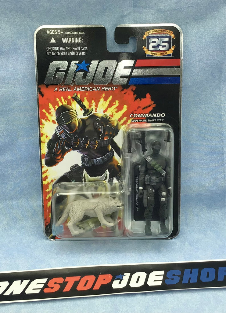 2007 25TH ANNIVERSARY G.I. JOE SNAKE EYES V29 WAVE 1 NEW SEALED FOIL CARD (d)