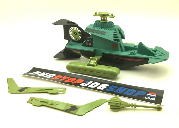 1986 VINTAGE ARAH COBRA DREADNOK SWAMPFIRE VEHICLE LOOSE 100% COMPLETE (c)