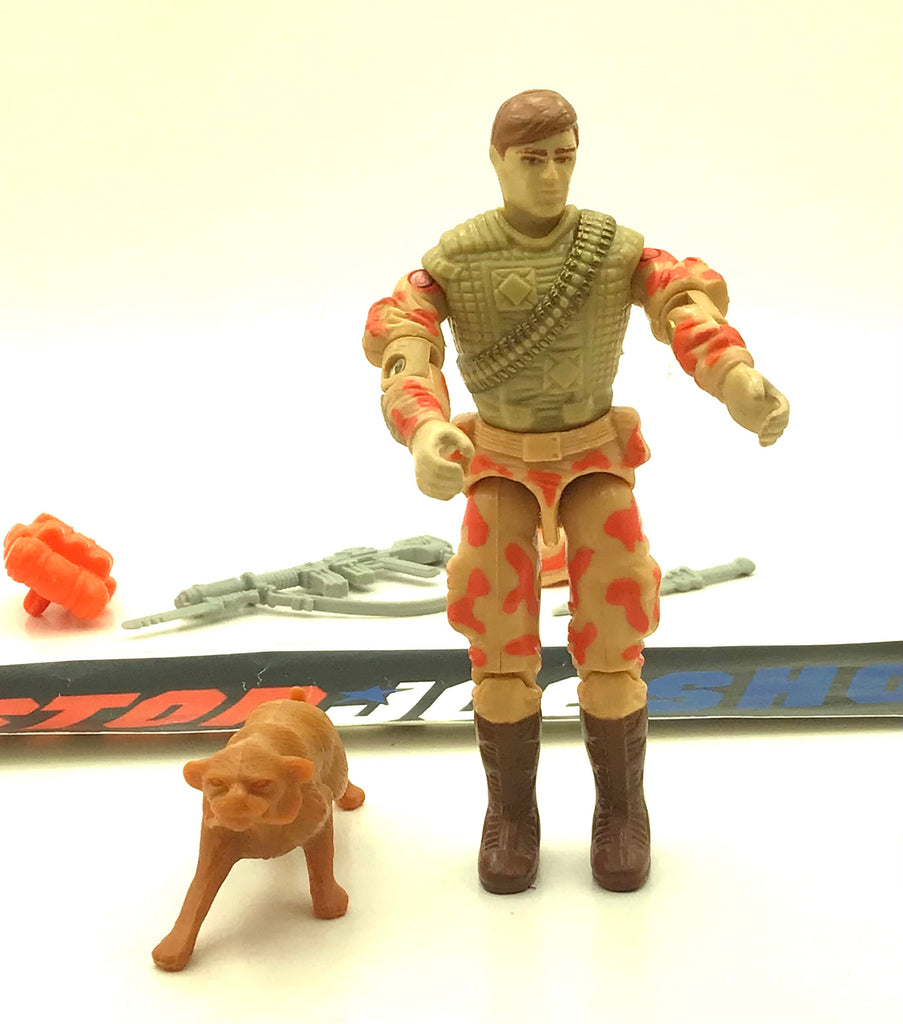 1988 VINTAGE ARAH G.I. JOE SPEARHEAD & MAX V1  POINT MAN & BOBCAT LOOSE 100% COMPLETE (b)