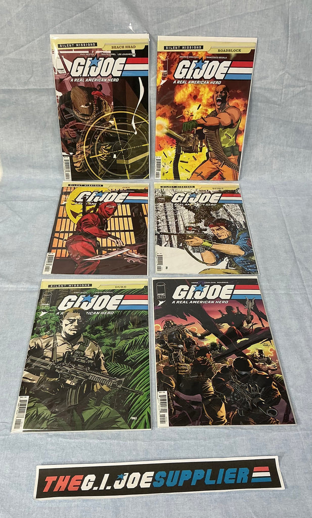 IMAGE SKYBOUND COMICS G.I. JOE SILENT MISSIONS (2025) 6-ISSUE COVER B COMPLETE SERIES SET COMIC BOOK BUNDLE HIGH GRADE
