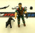 1984 VINTAGE ARAH G.I. JOE MUTT & JUNKYARD V1 K-9 OFFICER & ATTACK DOG LOOSE 100% COMPLETE (i)