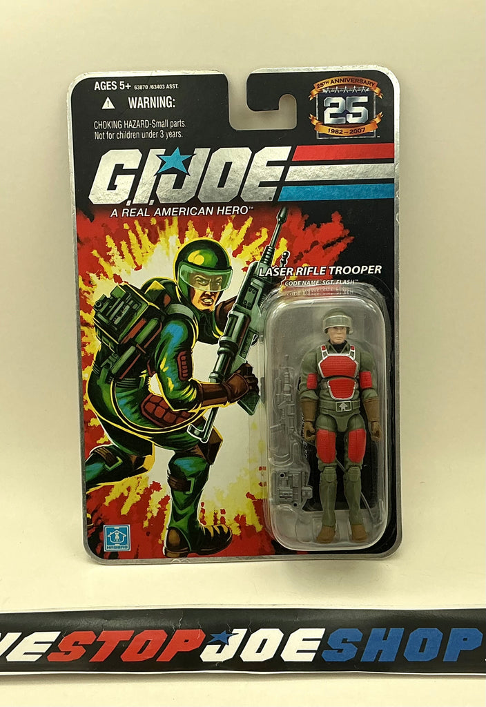 2008 25TH ANNIVERSARY G.I. JOE SGT. FLASH V2 WAVE 5 NEW SEALED FOIL CARD (b)