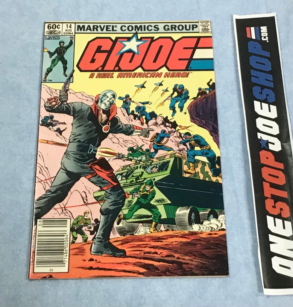 MARVEL COMICS G.I. JOE A REAL AMERICAN HERO ISSUE #14 COMIC BOOK AUGUST 1983 1ST PRINT NEWSSTAND EDITION (a)