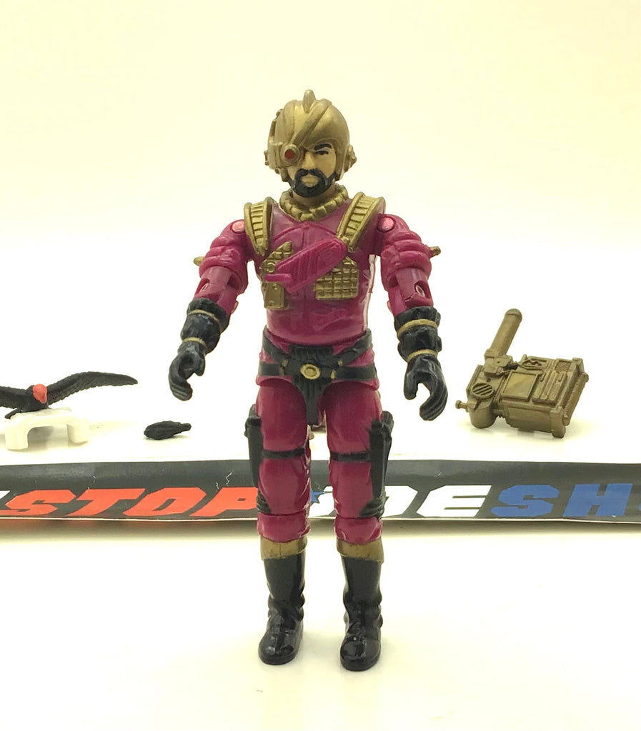 1988 VINTAGE ARAH G.I. JOE COBRA VOLTAR V1 DESTRO'S GENERAL LOOSE 100% COMPLETE (e)