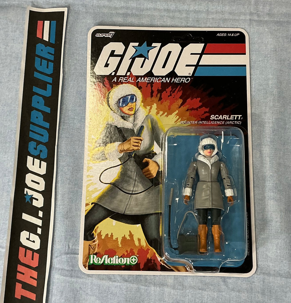 2026 SUPER7 REACTION+ G.I. JOE ARCTIC SCARLETT V1 COUNTER INTELLIGENCE O-RING NEW SEALED UNPUNCHED