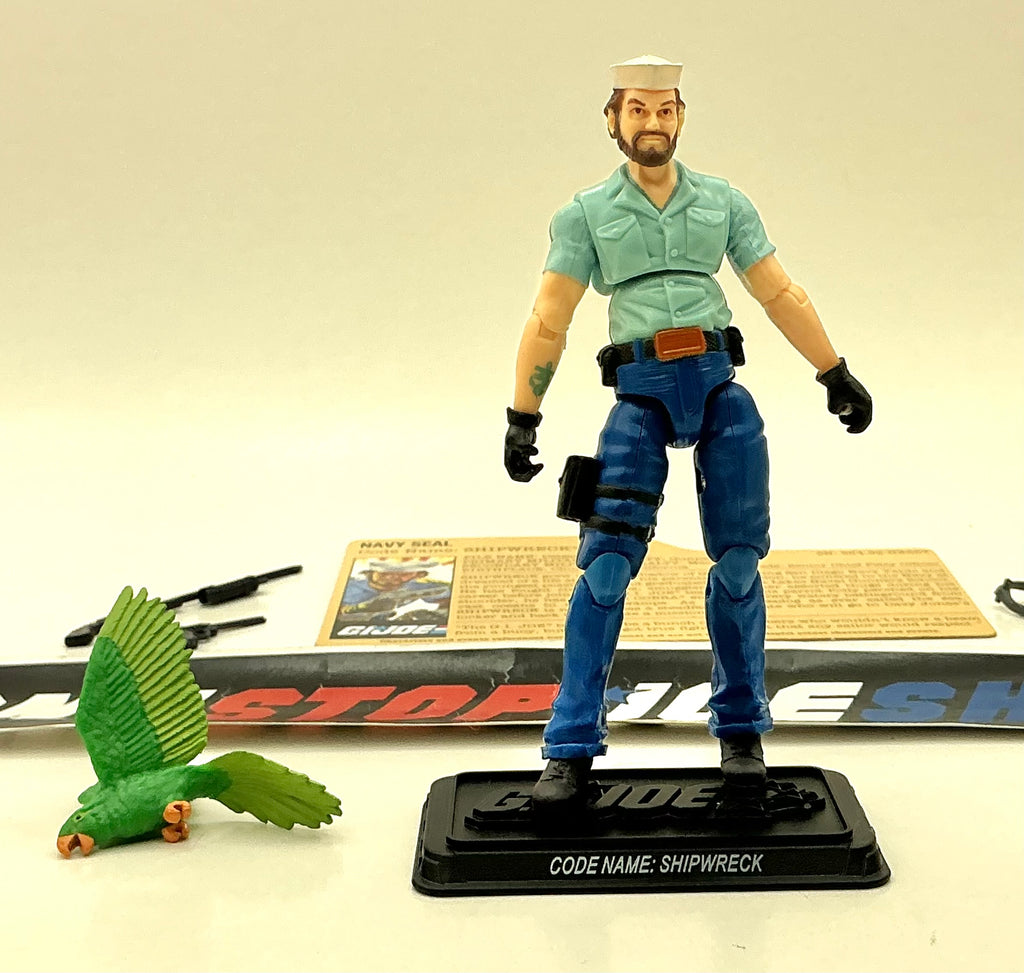 2009 25TH ANNIVERSARY G.I. JOE SHIPWRECK V13 JOE SET PACK LOOSE 100% COMPLETE + F/C (d)
