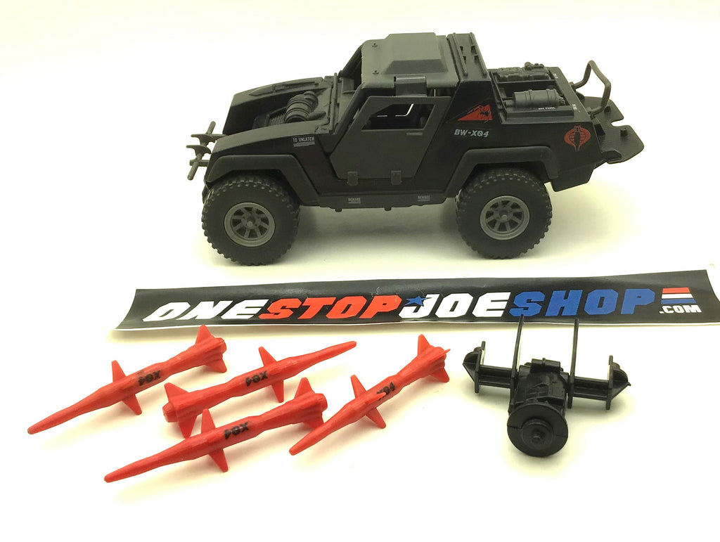 1984 VINTAGE ARAH G.I. JOE COBRA STINGER NIGHT ATTACK 4-WD VEHICLE ONLY LOOSE 100% COMPLETE (a)