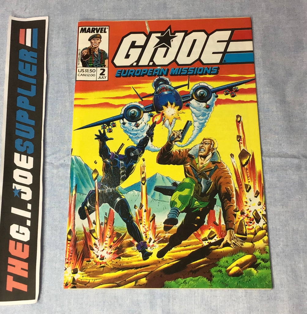MARVEL COMICS G.I. JOE EUROPEAN MISSIONS (1988-1989) ISSUE #2 COMIC BOOK JULY 1988
