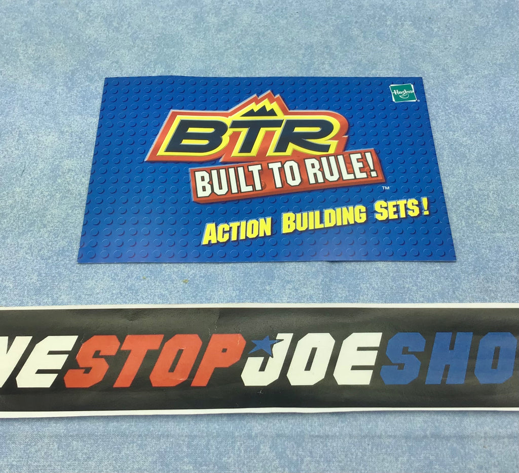 2003 BTR G.I. JOE COBRA BUILT TO RULE PRODUCT CATALOG INSERT