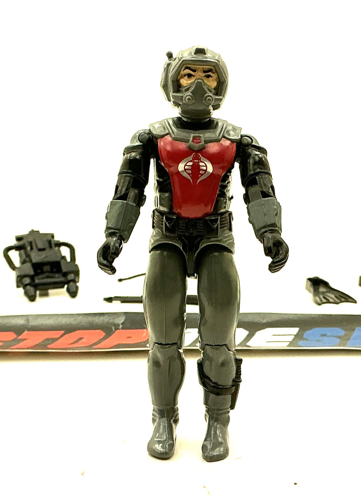 1985 VINTAGE ARAH G.I. JOE COBRA EELS V1 COBRA FROGMAN LOOSE 100% COMPLETE (m)