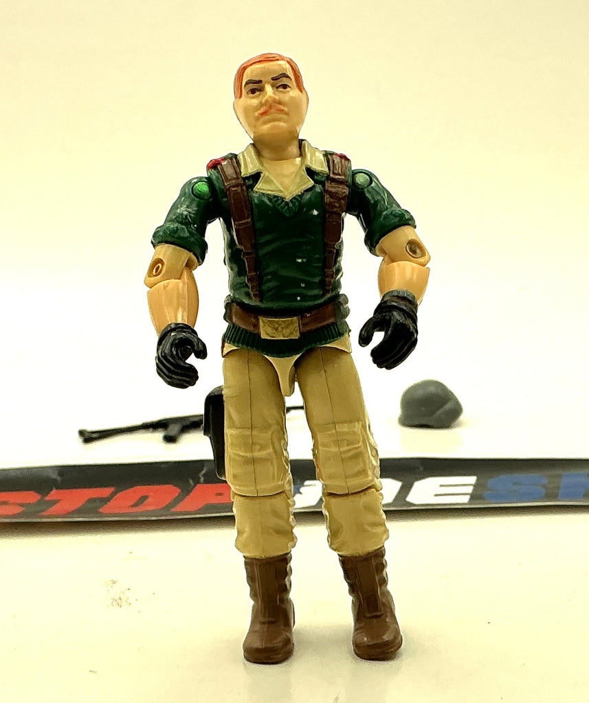 1985 VINTAGE ARAH G.I. JOE CRANKCASE V1 A.W.E. STRIKER DRIVER LOOSE 100% COMPLETE (h)