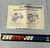 1982 VINTAGE ARAH RAM RAPID FIRE MOTORCYCLE BLUEPRINTS