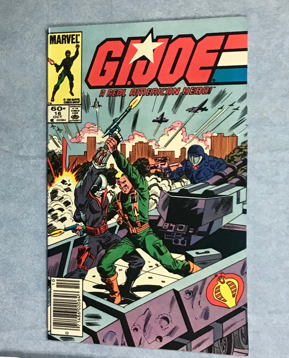 MARVEL COMICS G.I. JOE A REAL AMERICAN HERO (1982-1994) ISSUE #16 COMIC BOOK OCTOBER 1983 NEWSSTAND EDITION (b)