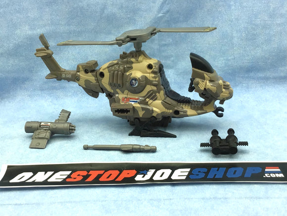 2003 GVC G.I. JOE TIGER STORM COPTER VEHICLE ONLY LOOSE 100% COMPLETE