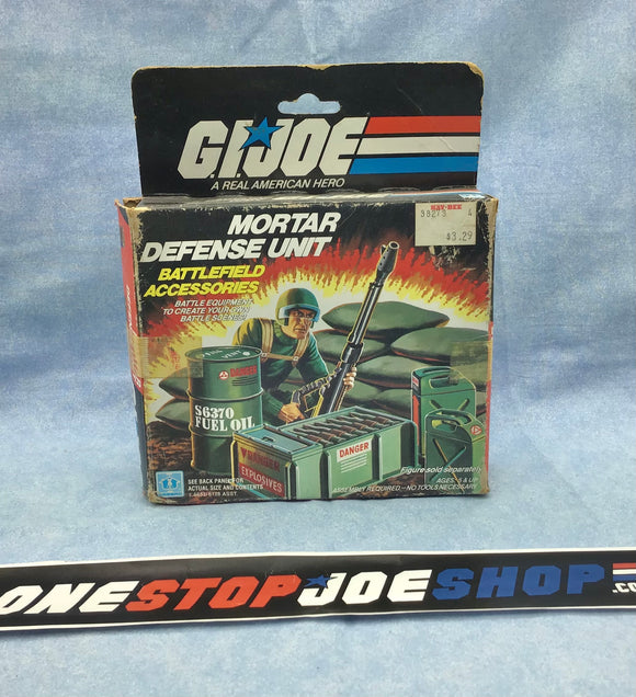 1984 VINTAGE ARAH G.I. JOE MORTAR DEFENSE UNIT BATTLEFIELD ACCESSORIES BOX ONLY