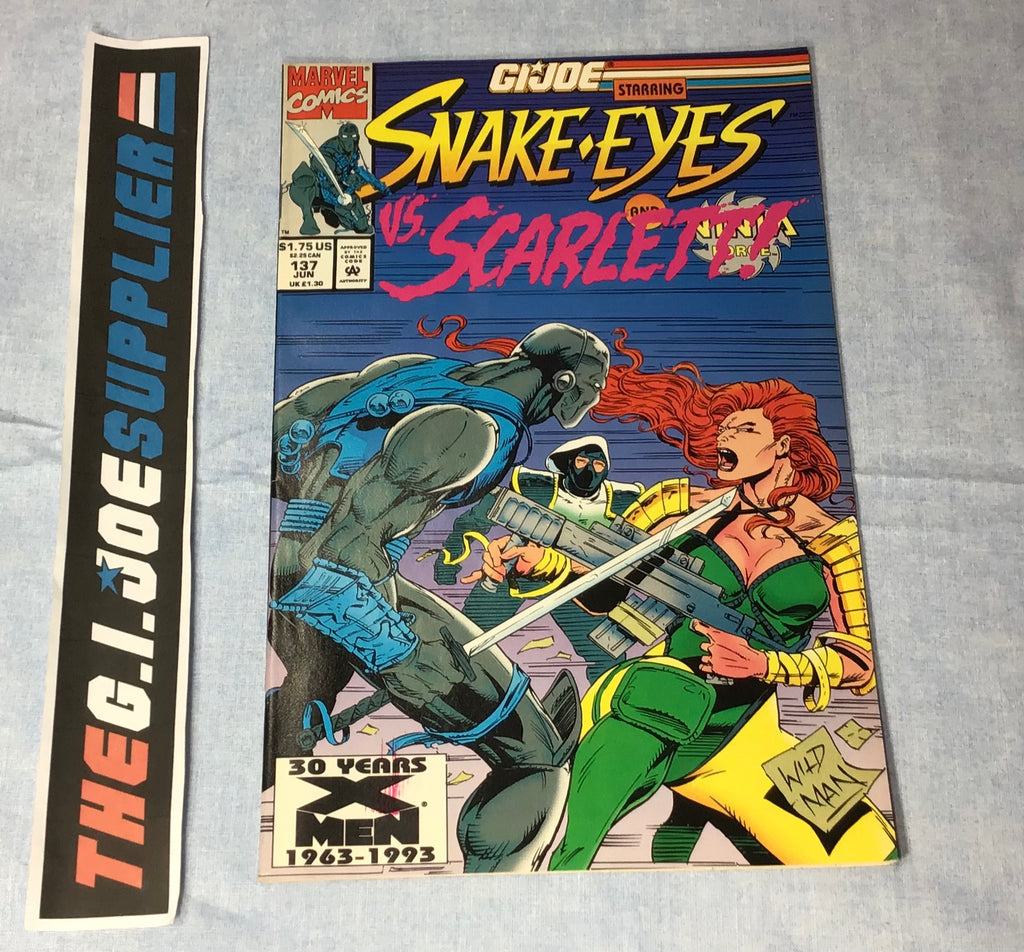 MARVEL COMICS G.I. JOE A REAL AMERICAN HERO (1982-1994) ISSUE #137 COMIC BOOK JUNE 1993 DIRECT EDITION