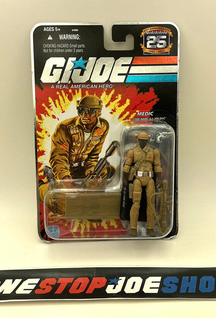 2008 25TH ANNIVERSARY G.I. JOE DOC V2 MEDIC MAIL IN NEW SEALED