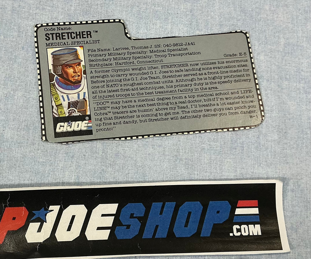 1990 VINTAGE ARAH STRETCHER V1 FILE CARD (c)