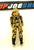 1985 VINTAGE ARAH G.I. JOE DUSTY V1 DESERT TROOPER LOOSE 100% COMPLETE (g)