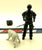 1985 VINTAGE ARAH G.I. JOE SNAKE EYES W/ TIMBER V2 NINJA COMMANDO LOOSE 100% COMPLETE (f)