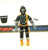 1986 VINTAGE ARAH G.I. JOE COBRA B.A.T. V1 BAT BATTLE ANDROID TROOPER LOOSE 100% COMPLETE YELLOW (f)